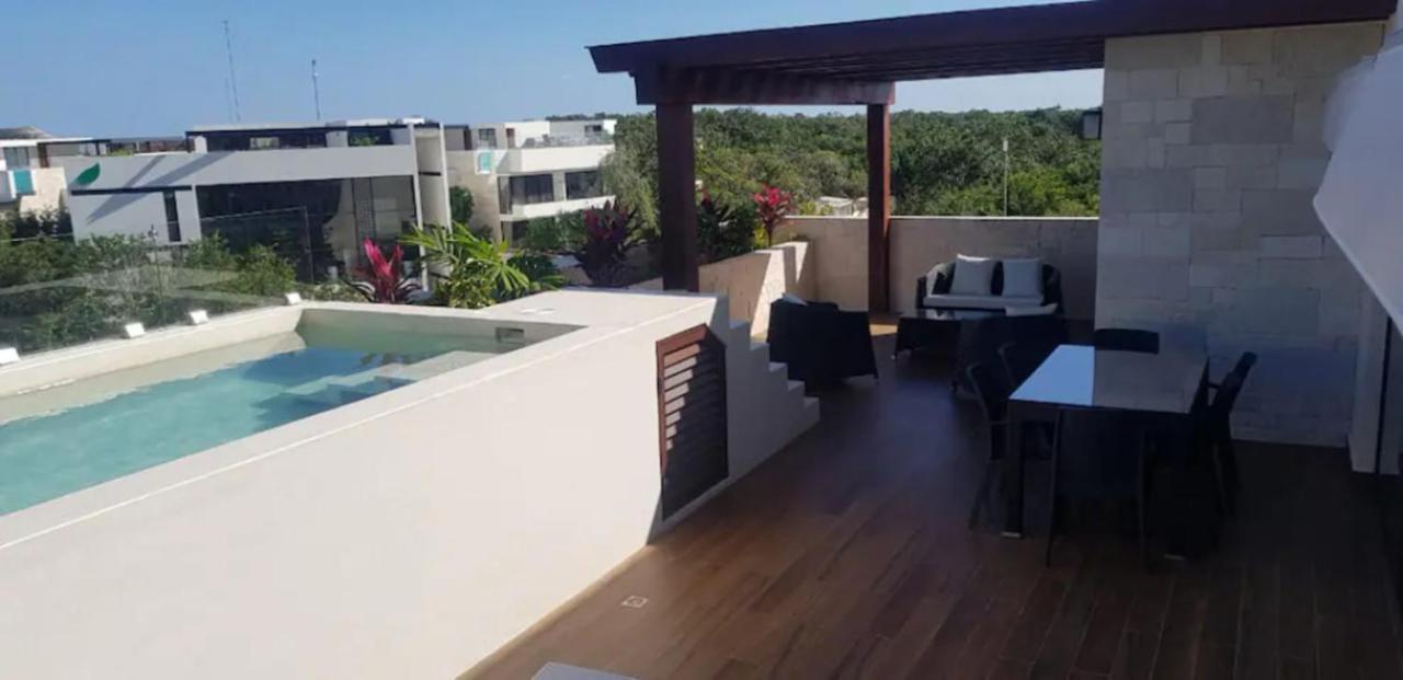 Penthouse Blue Luxury La Veleta Apartment Тулум Екстериор снимка