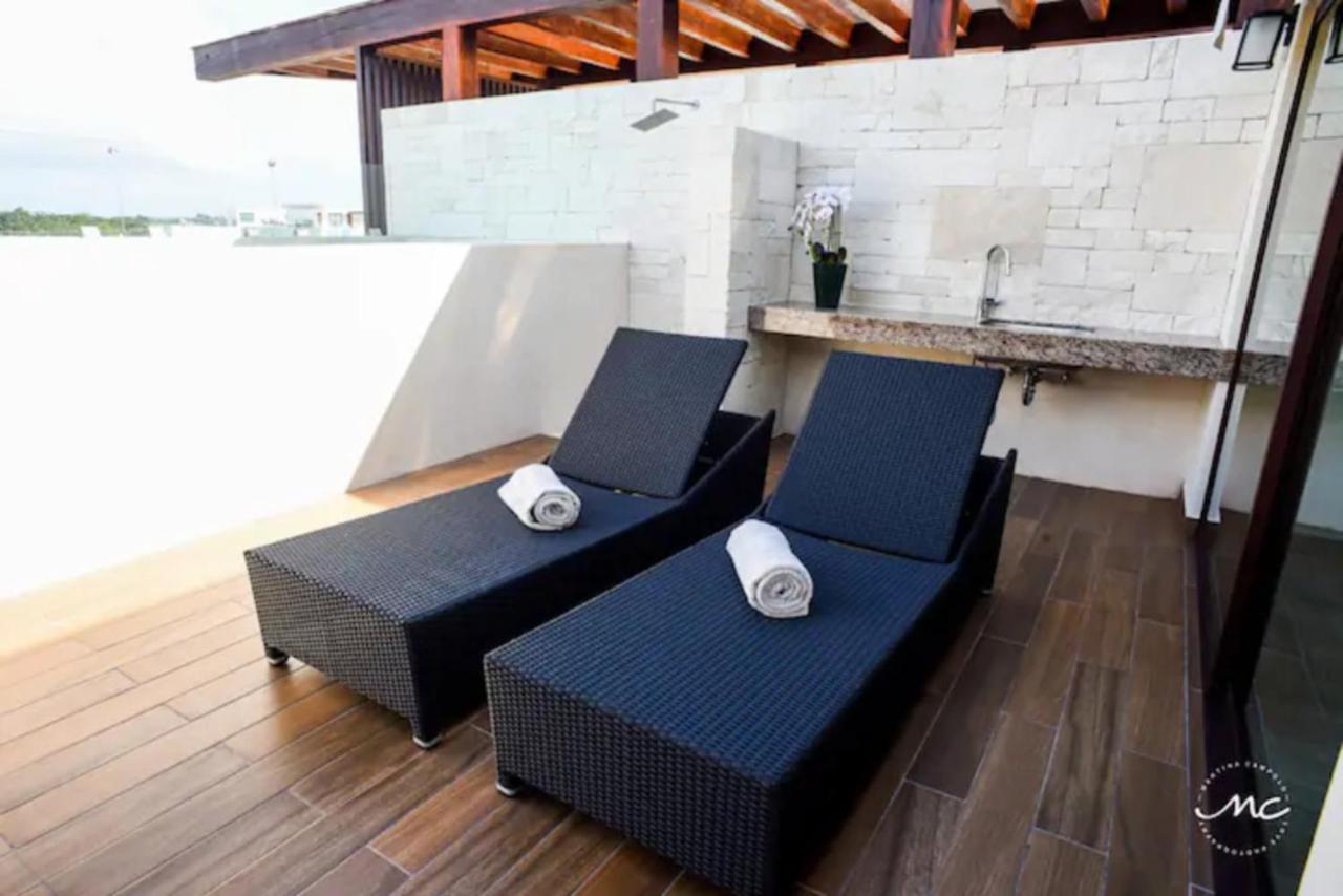 Penthouse Blue Luxury La Veleta Apartment Тулум Екстериор снимка