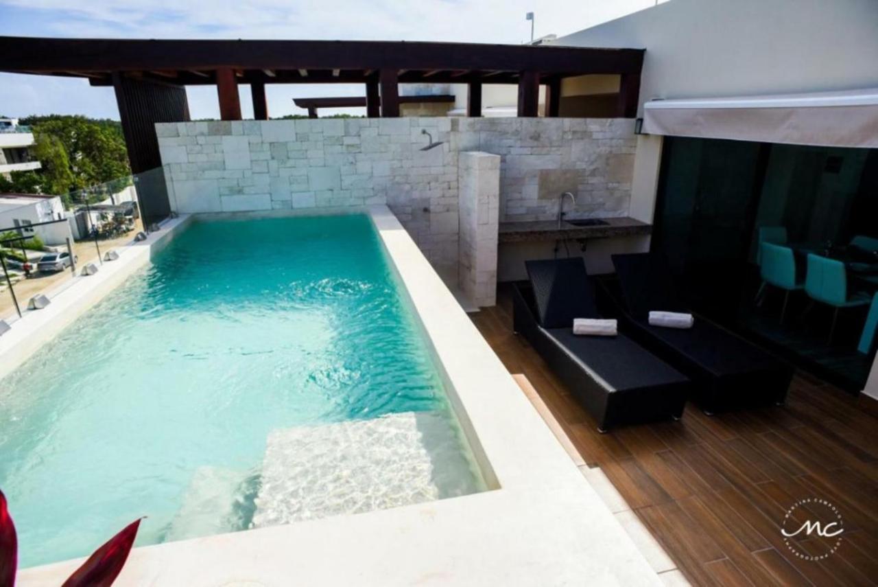 Penthouse Blue Luxury La Veleta Apartment Тулум Екстериор снимка