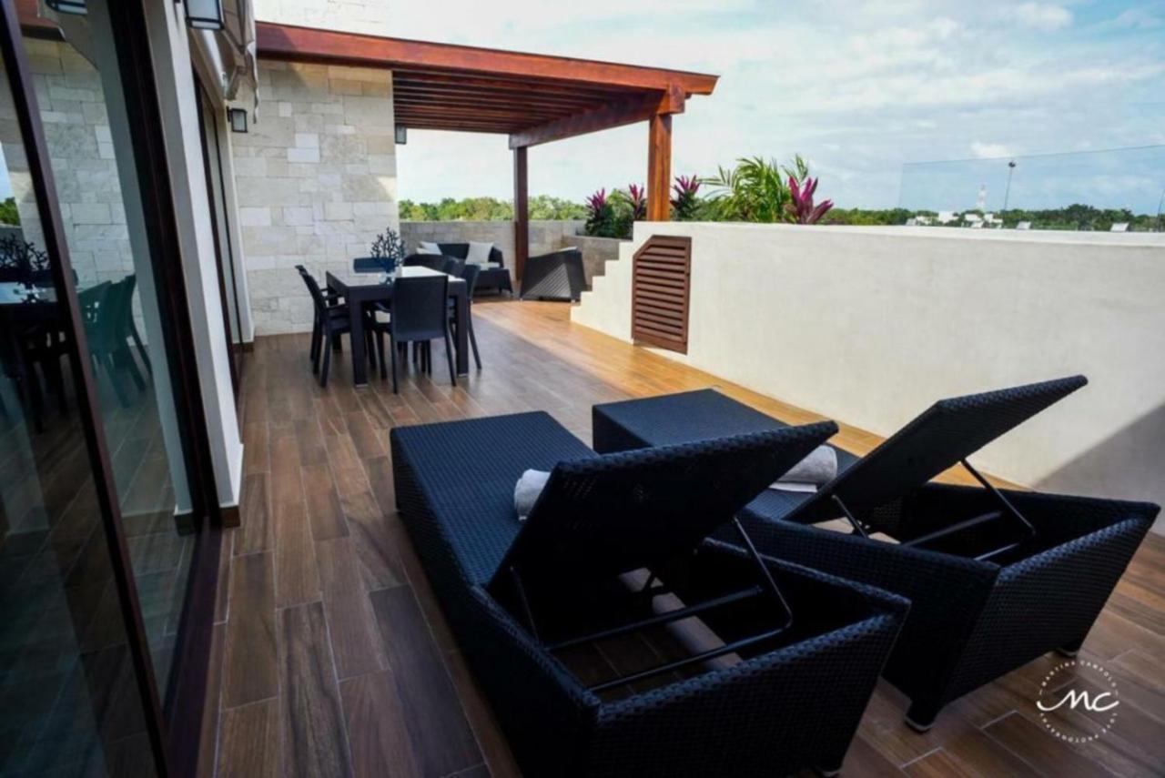 Penthouse Blue Luxury La Veleta Apartment Тулум Екстериор снимка